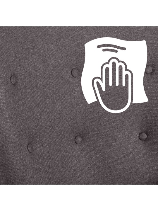 Stoel Sanka stof, donkergrijs