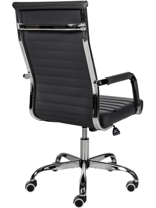 Bureaustoel Amadora kunstleer, zwart
