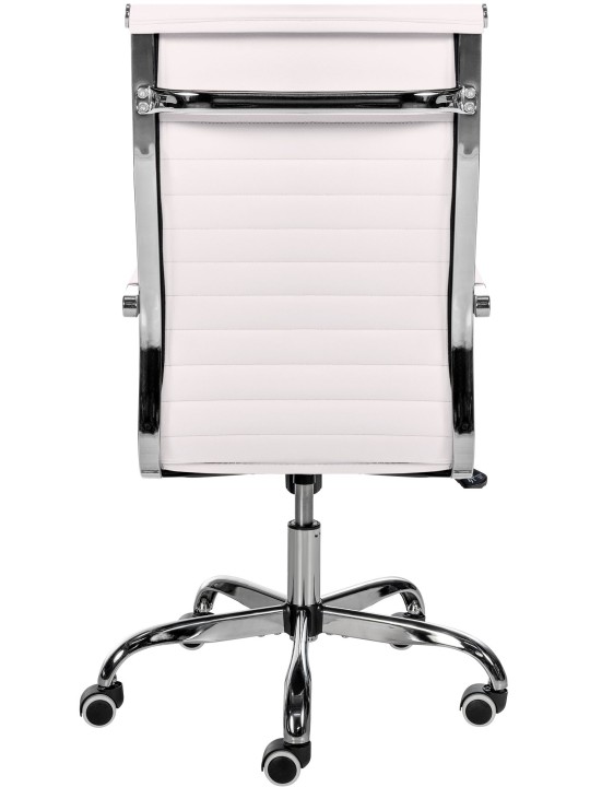 Bureaustoel Amadora kunstleer, wit