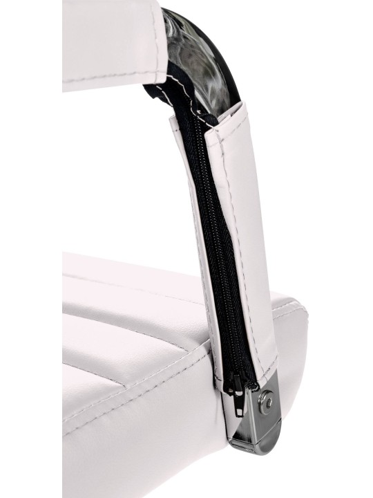 Bureaustoel Amadora kunstleer, wit