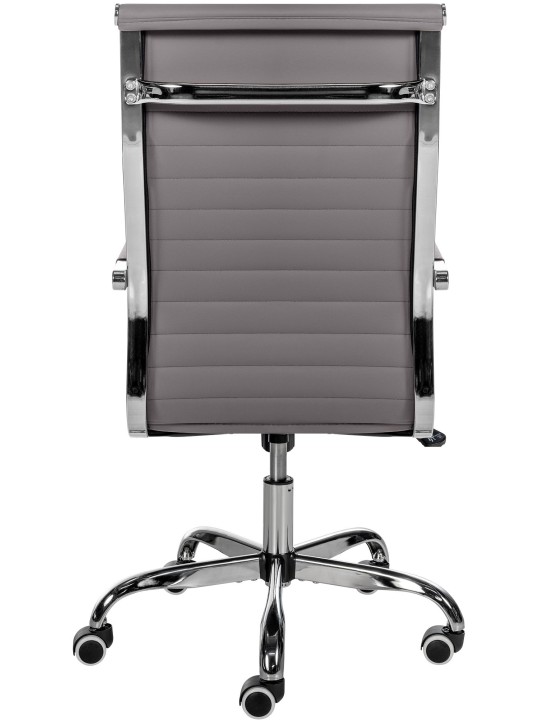 Bureaustoel Amadora kunstleer, grijs