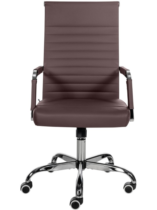 Bureaustoel Amadora kunstleer, bruin