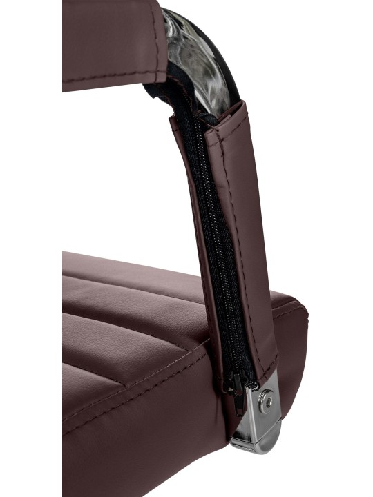 Bureaustoel Amadora kunstleer, bruin