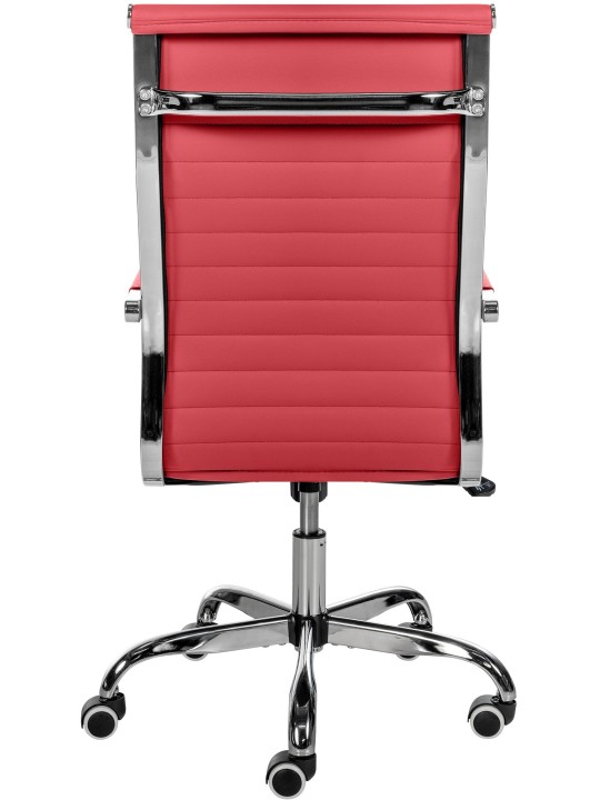 Bureaustoel Amadora kunstleer, rood