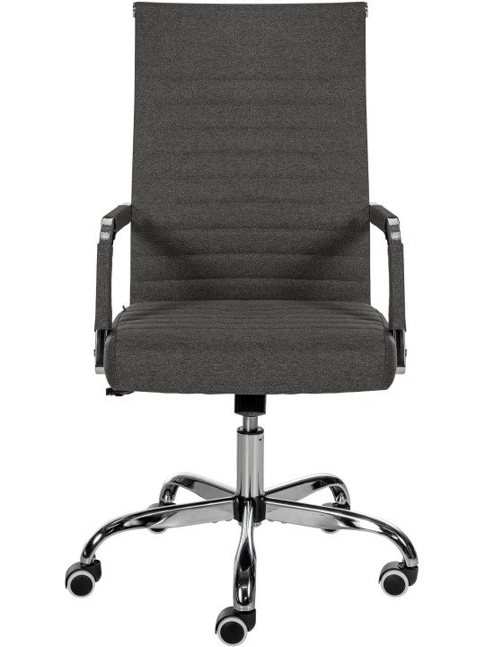 Bureaustoel Amadora stof, donkergrijs
