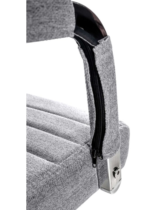 Bureaustoel Amadora stof, grijs