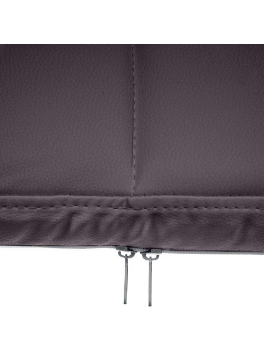 Bezoekersstoel Canada B kunstleer, bruin