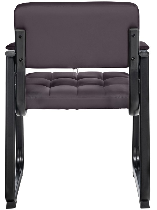 Bezoekersstoel Canada B kunstleer, bruin