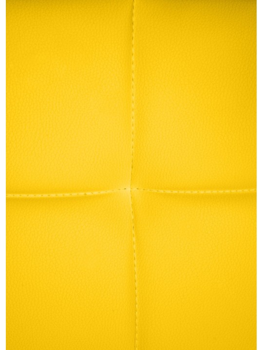 Bezoekersstoel Canada B kunstleer, geel