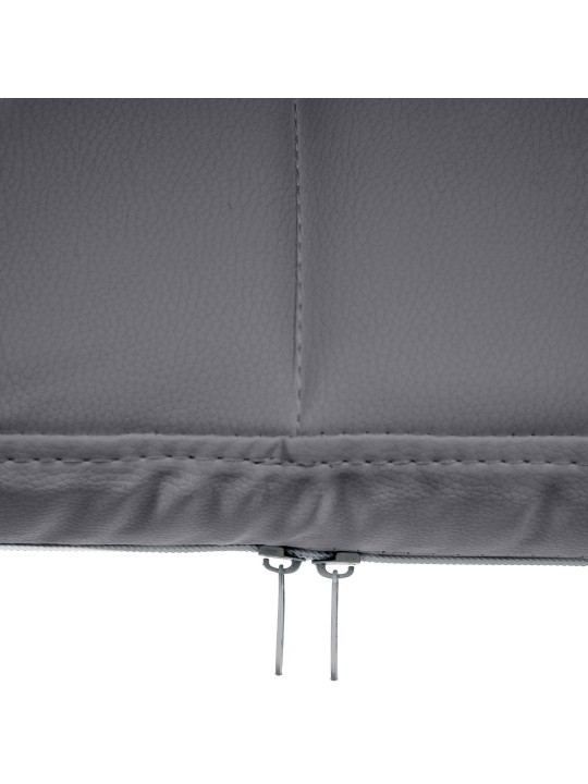 Bezoekersstoel Canada B kunstleer, grijs