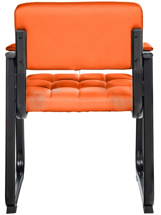 Bezoekersstoel Canada B kunstleer, oranje Bezoekersstoel Canada B kunstleer, oranje