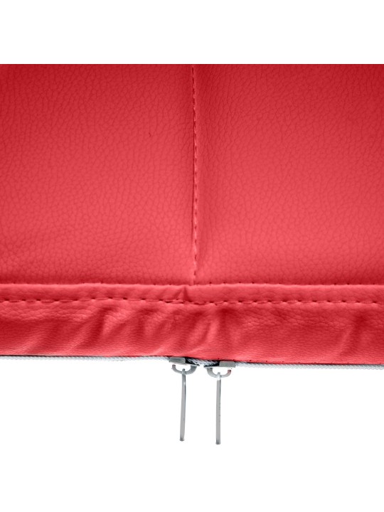 Bezoekersstoel Canada B kunstleer, rood