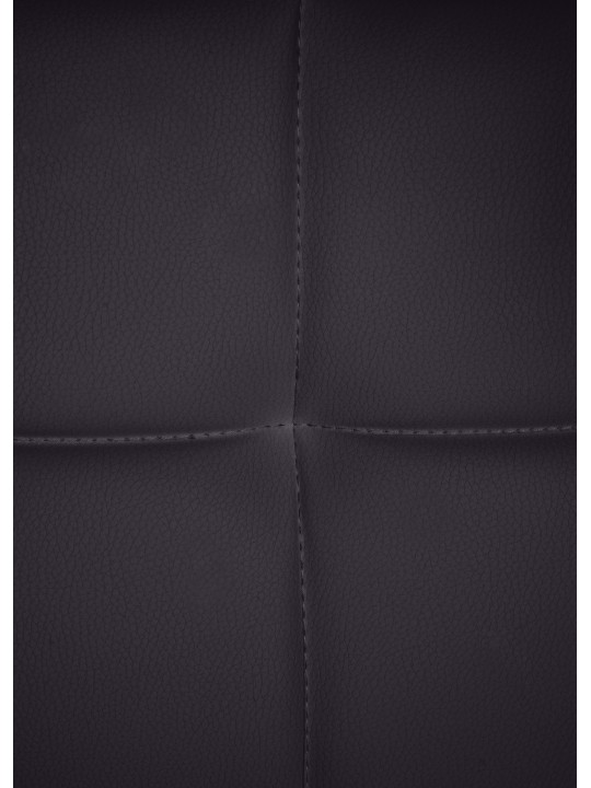 Bezoekersstoel Canada B kunstleer, zwart