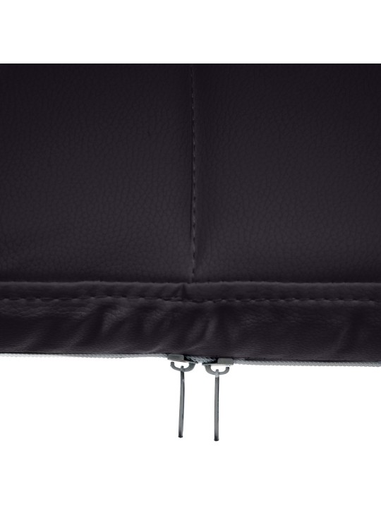 Bezoekersstoel Canada B kunstleer, zwart