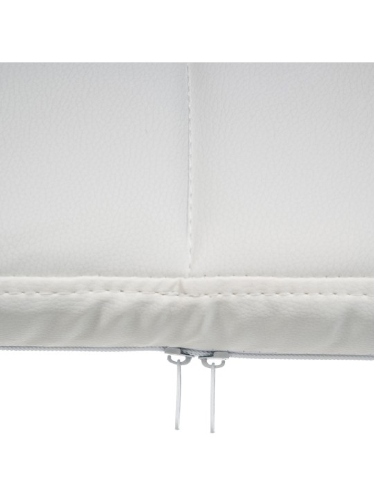 Bezoekersstoel Canada B kunstleer, wit