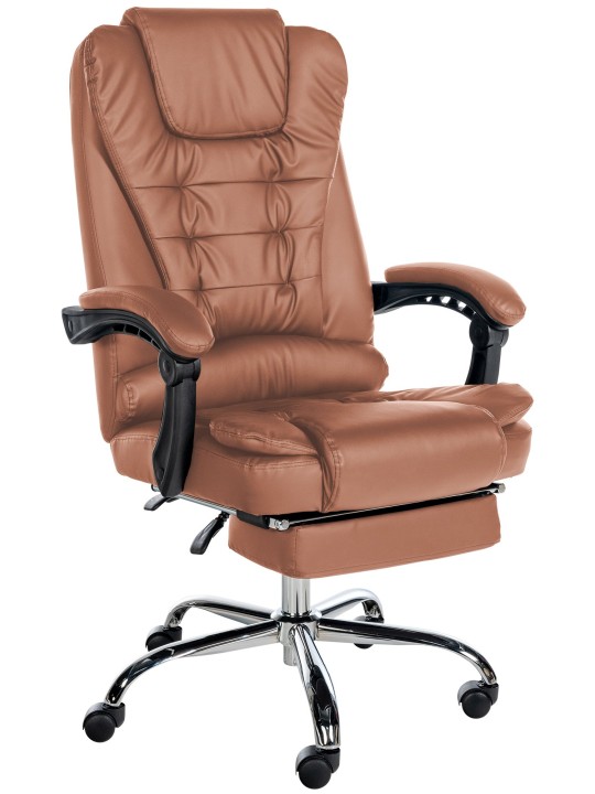 Bureaustoel Oxygen kunstleer, lichtbruin