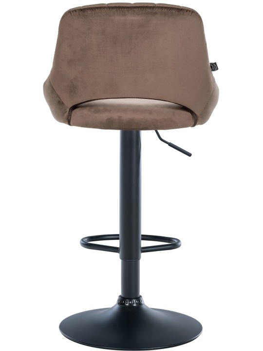 Barkruk Milet fluweel, bruin