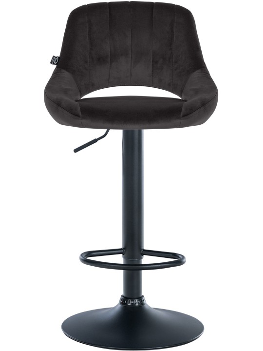 Barkruk Milet fluweel, zwart Barkruk Milet fluweel, zwart