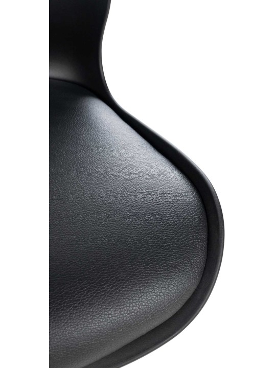 Set van 2 barkrukken Gilbert kunststof, zwart