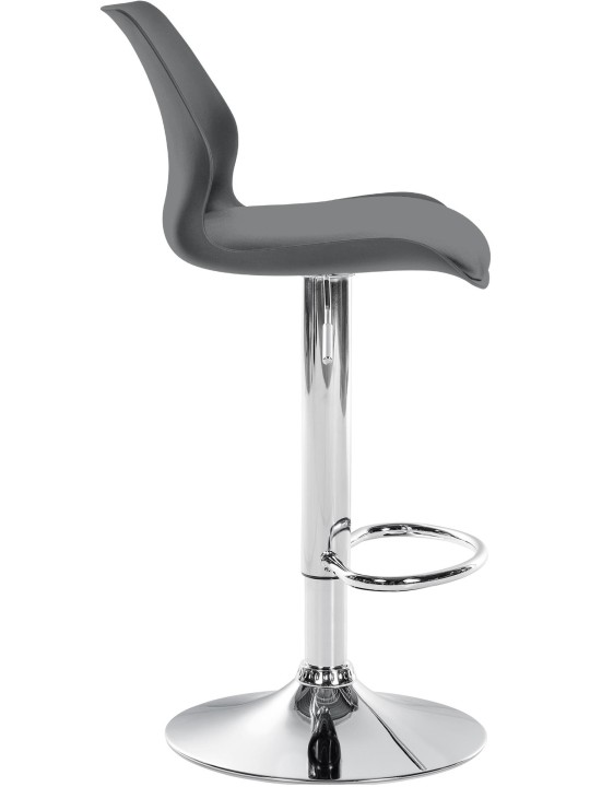 Set van 2 barkrukken Gilbert kunststof, grijs Set van 2 barkrukken Gilbert kunststof, grijs