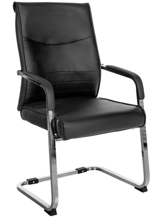 Bezoekersstoel Hobart, zwart