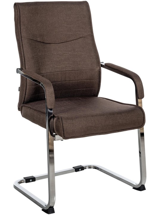 Bezoekersstoel Hobart stof, bruin Bezoekersstoel Hobart stof, bruin