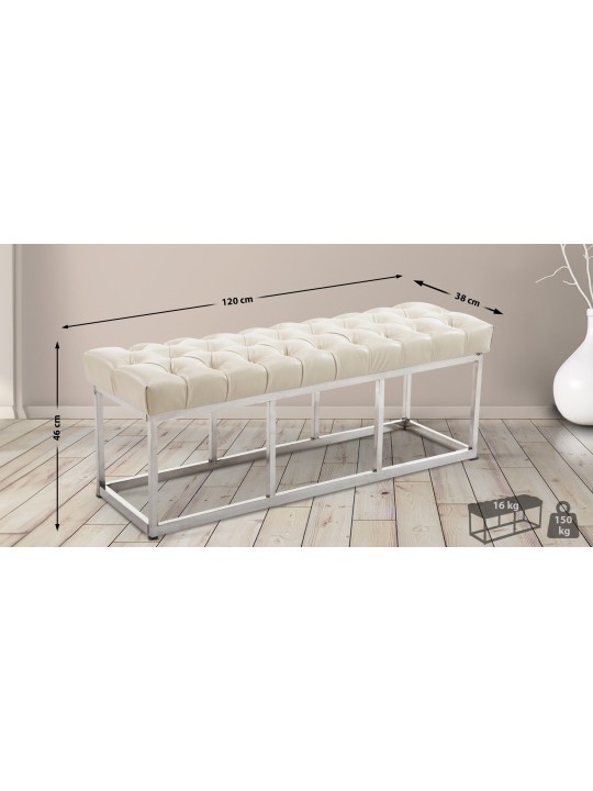 Bank Amun kunstleer E120, crème Bank Amun kunstleer E120, crème