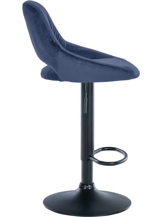 Set van 2 barkrukken Milet fluweel B, blauw