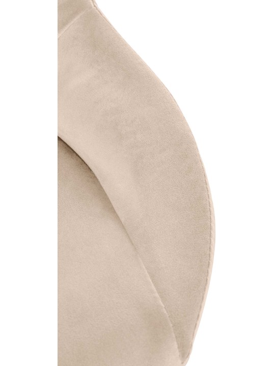 Set van 2 barkrukken Milet fluweel B, crème