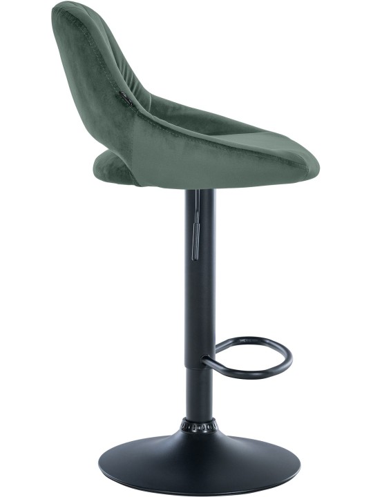 Set van 2 barkrukken Milet fluweel B, groen