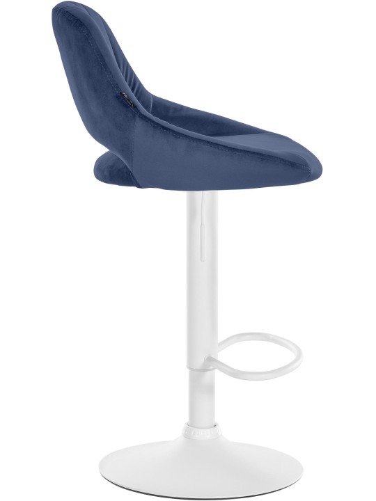 Set van 2 barkrukken Milet fluweel W, blauw