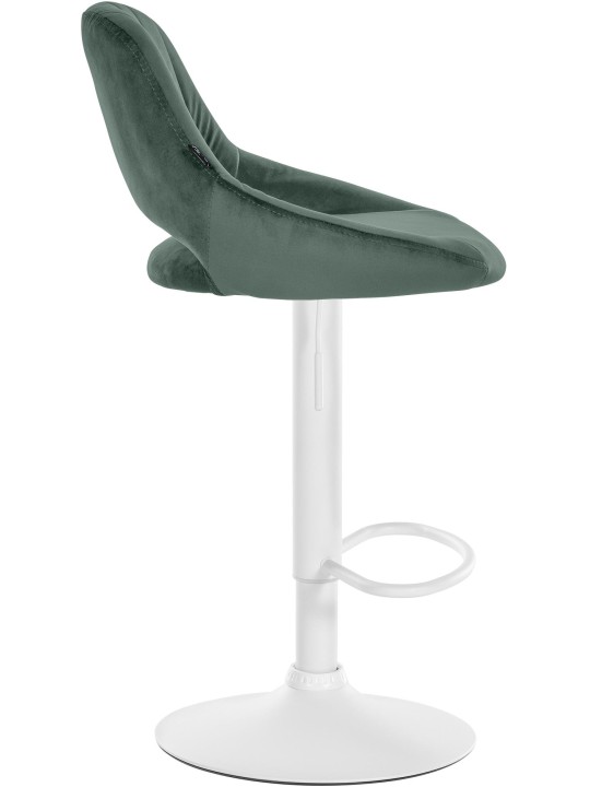 Set van 2 barkrukken Milet fluweel W, groen