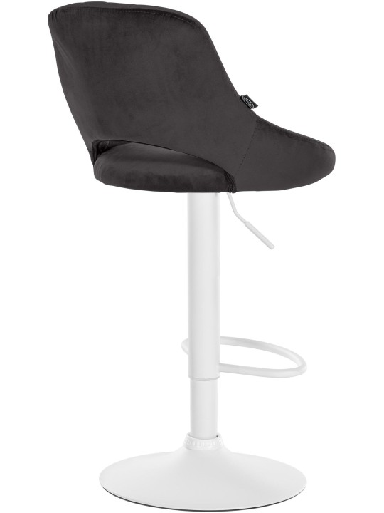 Set van 2 barkrukken Milet fluweel W, zwart