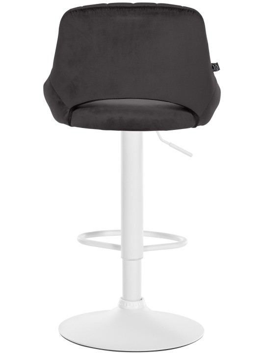 Set van 2 barkrukken Milet fluweel W, zwart