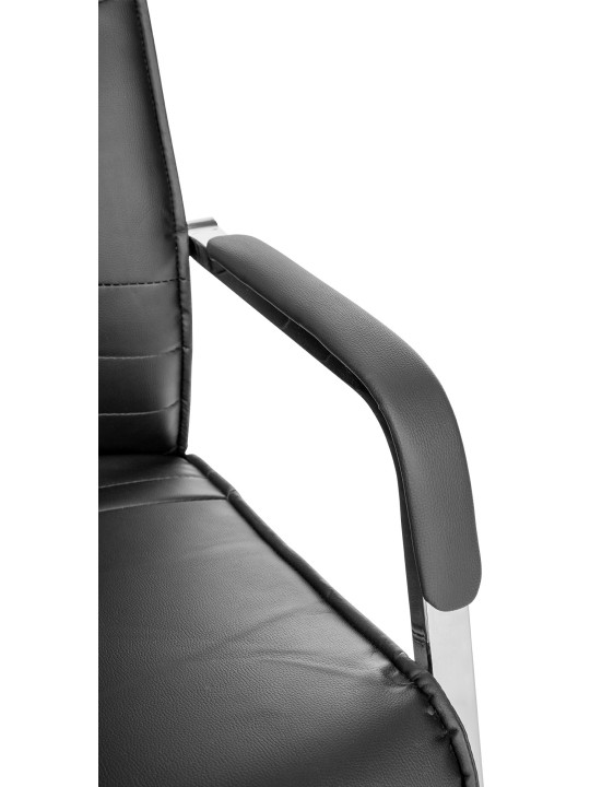 Set van 2 bezoekersstoelen Hobart, zwart