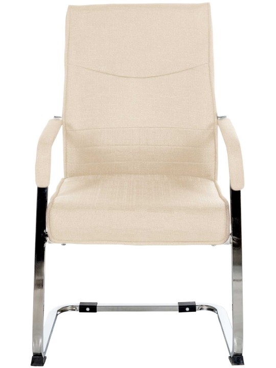Set van 2 bezoekersstoelen Hobart stof, crème Set van 2 bezoekersstoelen Hobart stof, crème