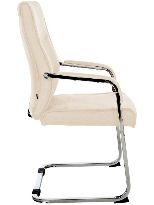 Set van 2 bezoekersstoelen Hobart stof, crème Set van 2 bezoekersstoelen Hobart stof, crème