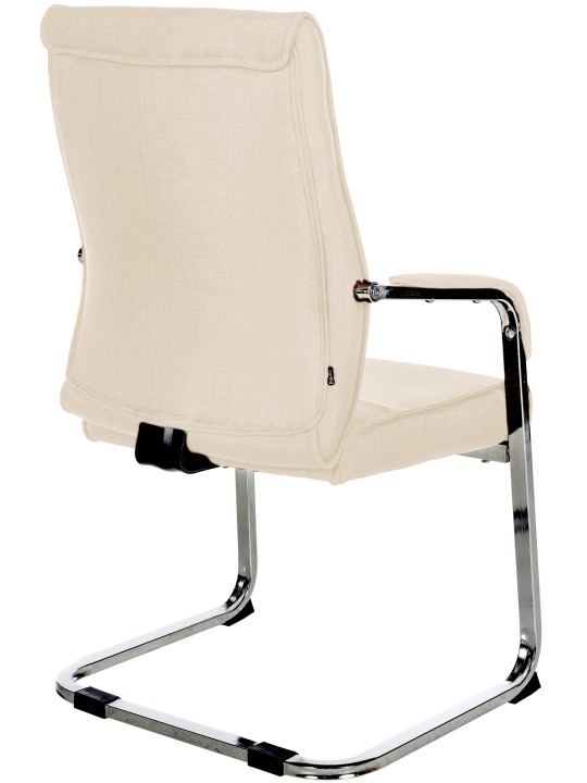 Set van 2 bezoekersstoelen Hobart stof, crème Set van 2 bezoekersstoelen Hobart stof, crème
