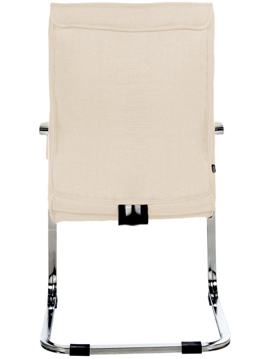 Set van 2 bezoekersstoelen Hobart stof, crème Set van 2 bezoekersstoelen Hobart stof, crème