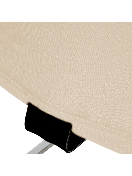 Set van 2 bezoekersstoelen Hobart stof, crème Set van 2 bezoekersstoelen Hobart stof, crème