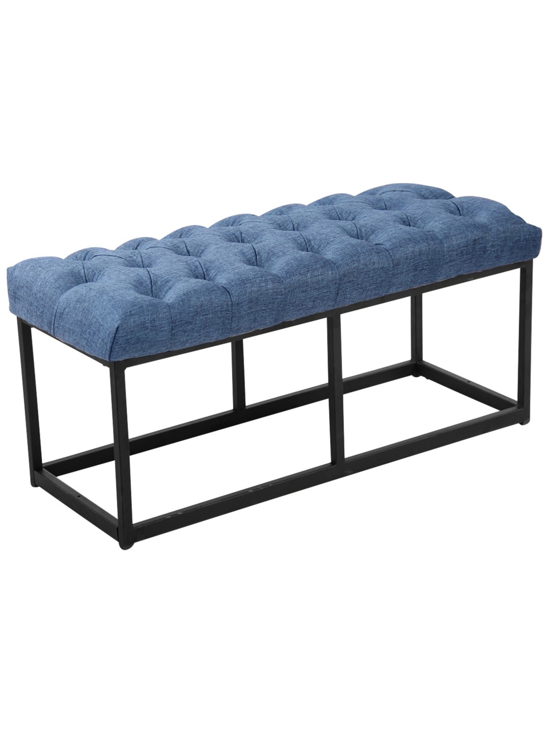 Bank Amun stof 100 cm, blauw
