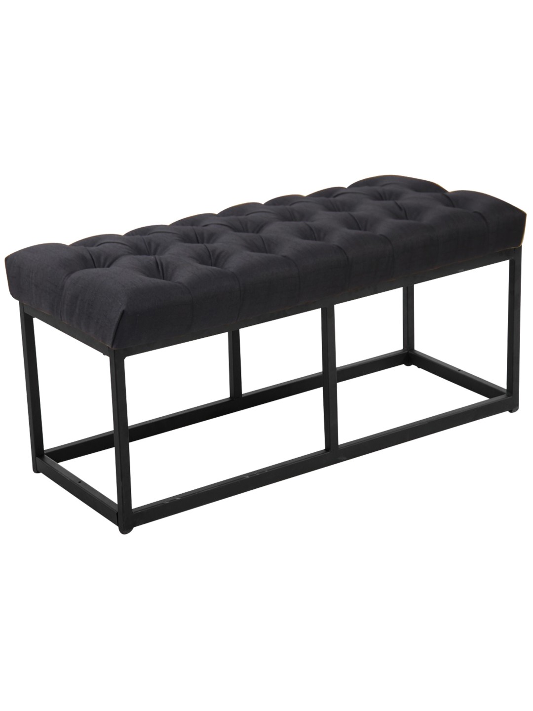 Bank Amun stof 100 cm, zwart