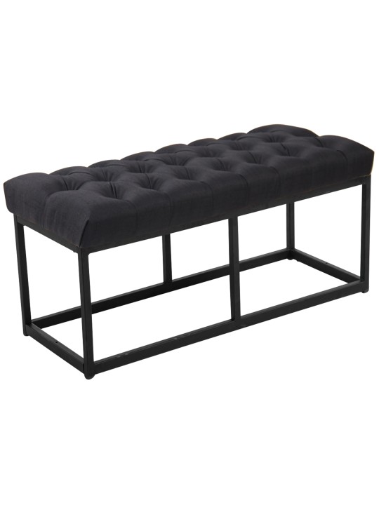 Bank Amun stof 100 cm, zwart Bank Amun stof 100 cm, zwart