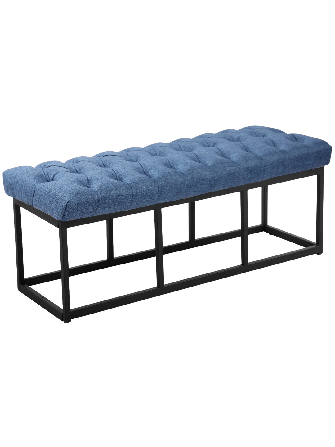 Bank Amun stof 120 cm, blauw