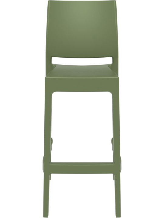 Barkruk Maya, olijfgroen