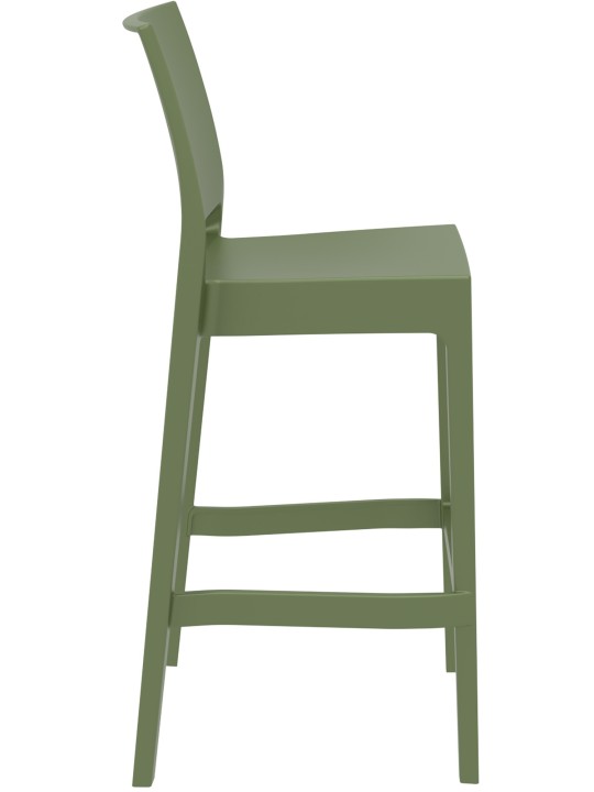 Barkruk Maya, olijfgroen