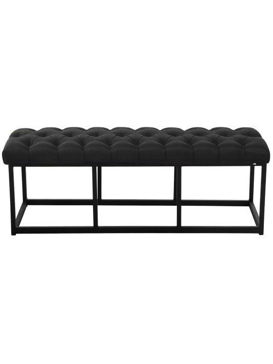 Bank Amun stof 120 cm, zwart Bank Amun stof 120 cm, zwart