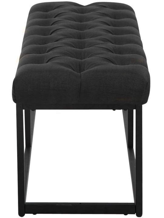 Bank Amun stof 120 cm, zwart Bank Amun stof 120 cm, zwart
