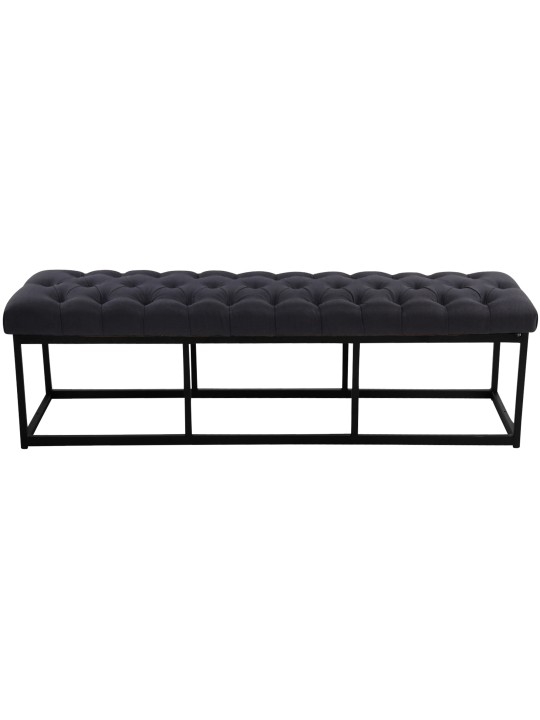 Bank Amun stof 150 cm, zwart