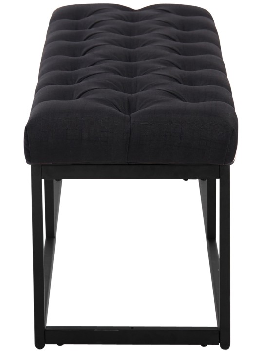 Bank Amun stof 150 cm, zwart